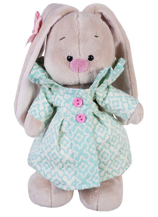 Мягкая игрушка Зайка Ми в бирюзовом пальто (25 см) (StS-204) 2626545 — 1