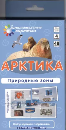 Арктика. Природные зоны. Окружающий мир: 48 карточек для обучающей игры — 2390045 — 1