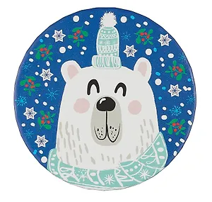 Коробка подарочная "Зимний мишка" 14*9,5см, Новый год, картон