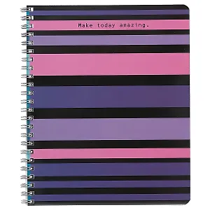 Тетрадь в клетку Academy Style, "Яркие полоски", 80 листов, в ассортименте