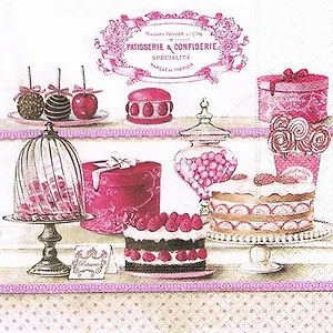 Наб. салф. для декупажа Сладкие угощения (PASI/470000) (2шт) (упаковка)