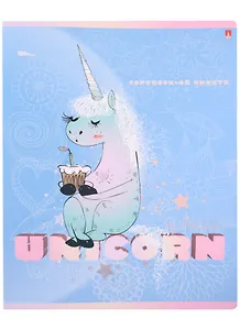 Тетрадь в клетку Альт, Unicorn, 48 листов, в ассортименте
