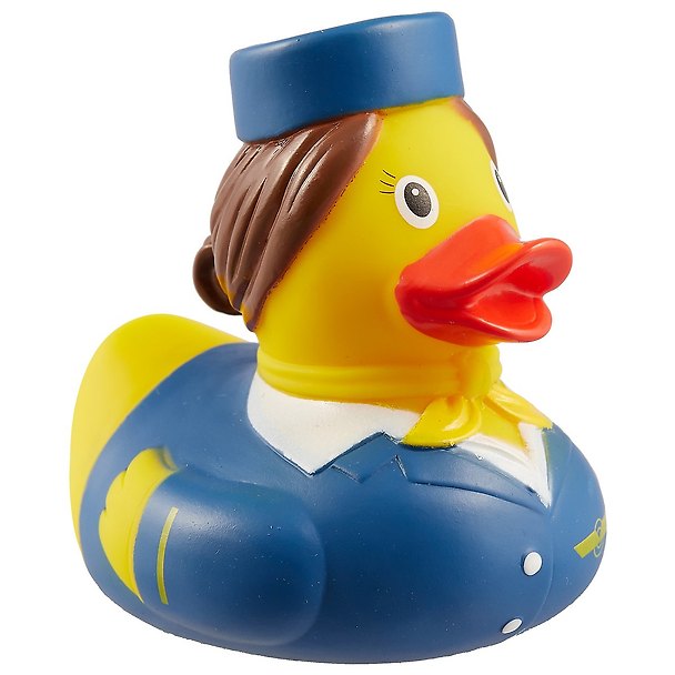 Игрушка для ванной, уточка резиновая FUNNY DUCKS "Уточка стюардесса" (1871) 2530536 — 1