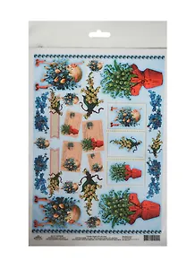 Рисовая карта для декупажа Незабудки, ландыши, письма (АМ400195) (21х30см) (упаковка)