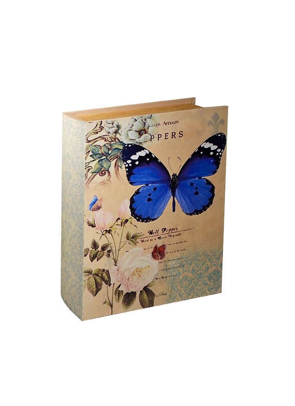 Сувенир, Шкатулка-книга Бабочка с розами (18*13*4,5) 2444907 — 1