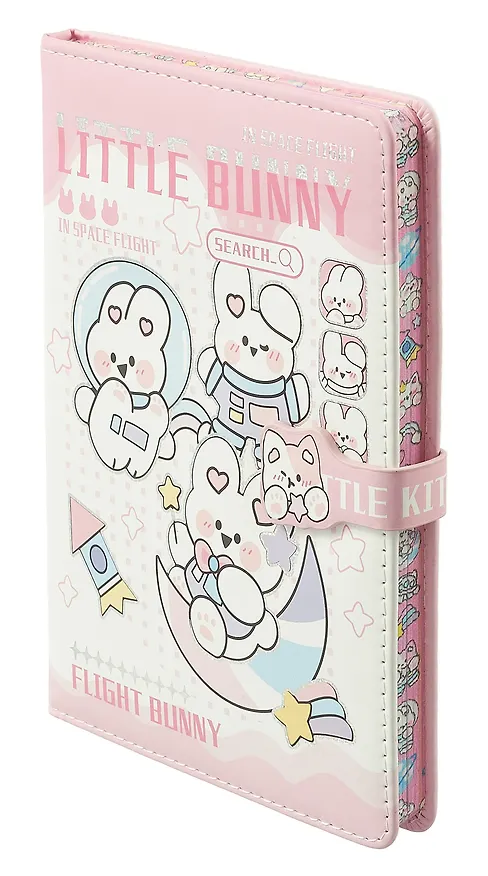 Книга для записей А5 "Little Bunny" с магнитной застежкой, ассорти 3025932 — 3