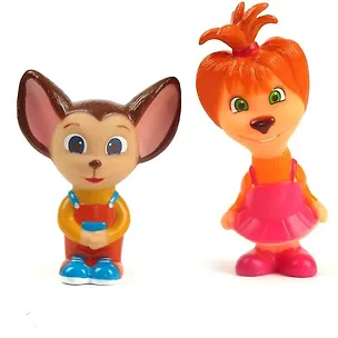 Набор для купания Барбоскины (Лиза и Малыш) (138B-R) (164210) (пищалка) (сетка) 2365802