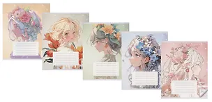 Тетрадь в клетку Listoff, "Красавицы (Универсальная плашка)", 24 листа, в ассортименте 3033023