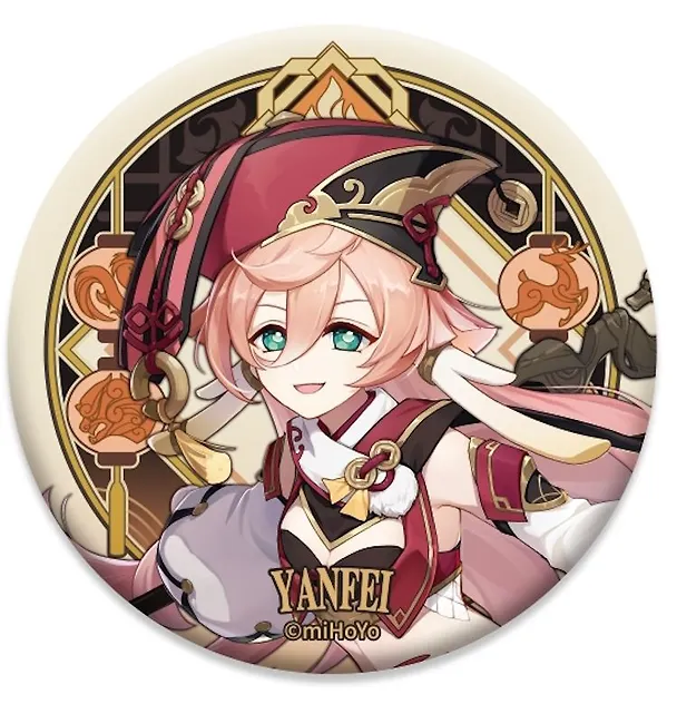 Значок Genshin Ipact Liyue Harbour Character Can Badge Yanfei 2986616 — 2
