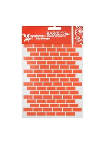 Трафарет пластик многоразовый Кирпичная кладка (АН3816800) (Ф-001) (15х20см)