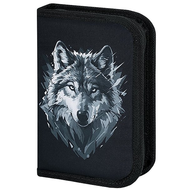 Пенал «Gray wolf», 1 отделение, полиэстер, 21х14 см, Brauberg 3106010 — 1