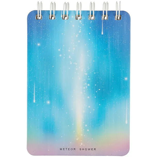 Блокнот А6 80л лин. 100*140 "Meteor shower" на спирали, ассорти 262056 — 5