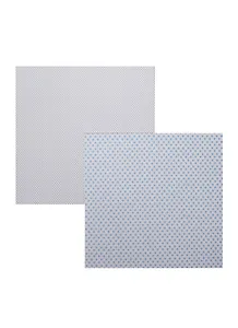 Набор бумаги для скрапбукинга (2л.) (15х15см) (синийчерный) (2451611/2451609)