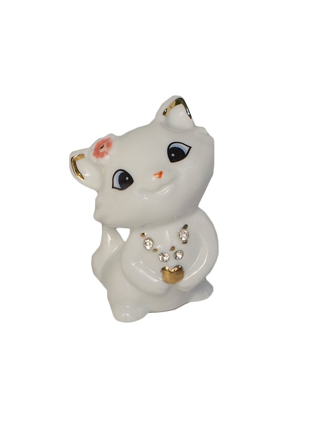 Фигурка Кошка фарфор (149-226) (7см) 2400439 — 1