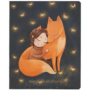 Тетрадь в клетку Альт, "Волшебные лисы", 48 листов, в ассортименте 251580