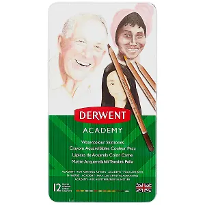 Акварельные карандаши «Academy Skintones», Derwent, 12 цветов