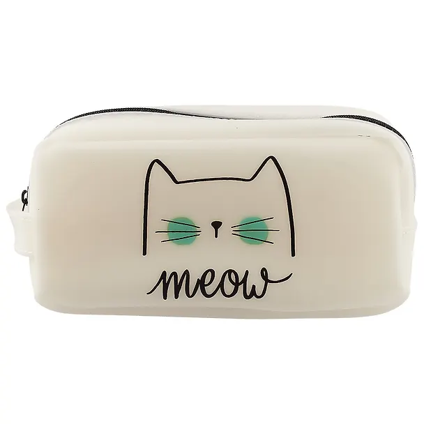 Сумочка на молнии Коты (20х10) (силикон) (ПВХ бокс) 2619441 — 2
