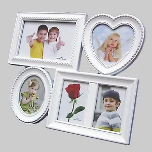 Фоторамка на 5 фото белый пластик (25х30) (671402)