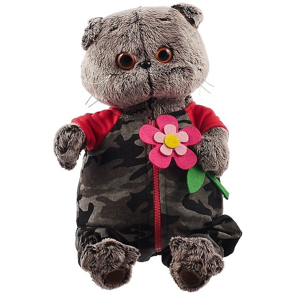 Мягкая игрушка Басик в камуфляжном комбинезоне (25 см) (Ks25-140) 2784689 — 1