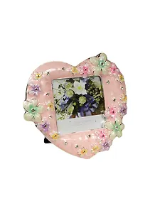 Фоторамка (8х8) со стразами Сердце (14х12) (46034)