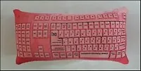 Подушка декоративная АНТИСТРЕСС Клавиатура (45х21х5см) (АСИ-1410) 2336742