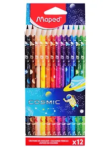 Карандаши цветные Maped, ColorPeps Cosmic, 12 цветов