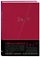 Деловой ежедневник: 24/7 (бордовый) (А5, твердый переплет с полусупером, 224 стр, в целлофане) — 2840685 — 2