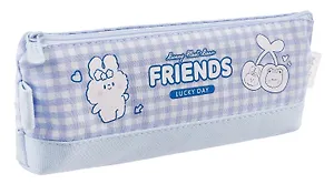 Пенал на молнии Кролики (21,5х8) (ПВХ бокс)