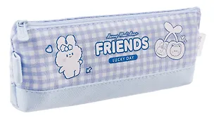 Пенал на молнии Кролики (21,5х8) (ПВХ бокс) 2938600