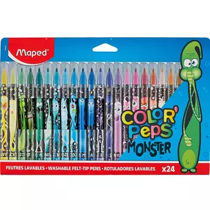 Фломастеры Maped, Color'Peps Monster, 24 цвета — 258564 — 1