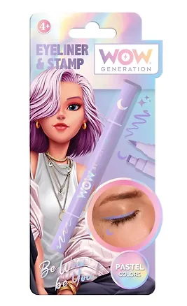 Подводка для глаз со штампом сиреневая (Луна) (WOW) (2,4г) (WOW00113v) 3120217