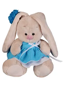 Мягкая игрушка Зайка Ми в голубом сарафанчике (15 см) (SidX - 188)