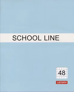 Тетрадь в клетку Listoff, Basic line, 48 листов, в ассортименте