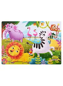 Мягкие пазлы  Зоопарк 2 А4 35 элементов Vladi Toys