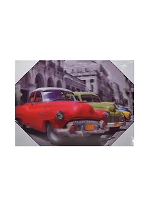 Постер 3D, Красный автомобиль (18х24) (00882)