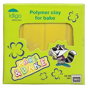 IDIGO Полимерная глина для запекания 58гр цв.желтый sm55802