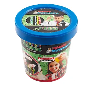 Набор для опытов, Серия Лучшие эксперименты Делаем цветных червяков. Зеленый 120гр.