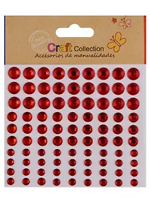 Стразы кристаллы микс размеров красные