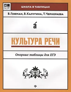 Культура речи: опорные таблицы для ЕГЭ