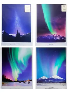 Папка А4 с 6 уголками "Северное сияние", ассорти