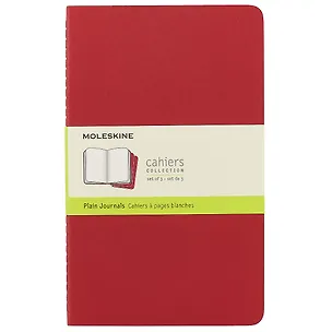 Набор книг для записей Moleskin Cahier Journal Large, 3 штуки, красные, 40 листов, А5 242466