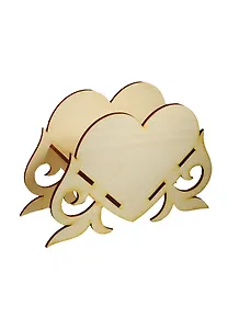 Салфетница Сердце (2150375) (17х5,6х11,5см) (игрушка из дерева) (упаковка)