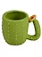 Кружка Кактус с цветком (керамика) (350мл) — 2619282 — 1