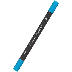 Маркер акварельный "Сонет", двухсторон., кисть и тонкий наконечник, королевский синий, сонет