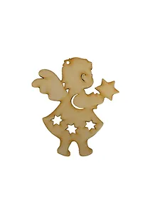 Фигурка для декупажа Ангел-7 резной (141201) (игрушка из дерева) (упаковка)