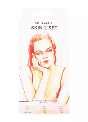 Маркеры 06цв "Skin 2" карт.кор., Sketchmarker — 257852 — 1