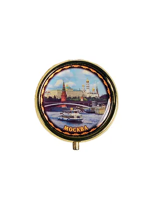 Таблетница мет."Москва. Панорама" цв.золото (30GBI-17) 2388538