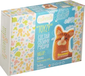 Набор для творчества TOYZY Техника валяние начальный уровень Кошка