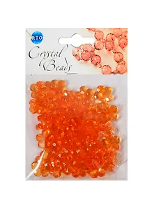 Набор бусин Кристальная игра Цветочки малые оранжевые (CRP087) (упаковка)