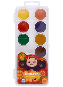 Краски акварельные "Чебурашка",12 цветов